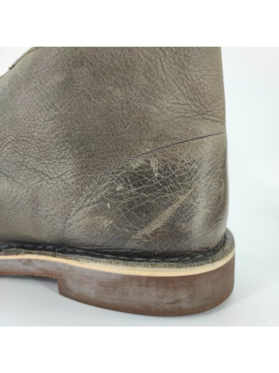 Clarks Bushacre 2 Men’s 12 US Boots Leather Gray Distressed Chukka 26113054 main image 7